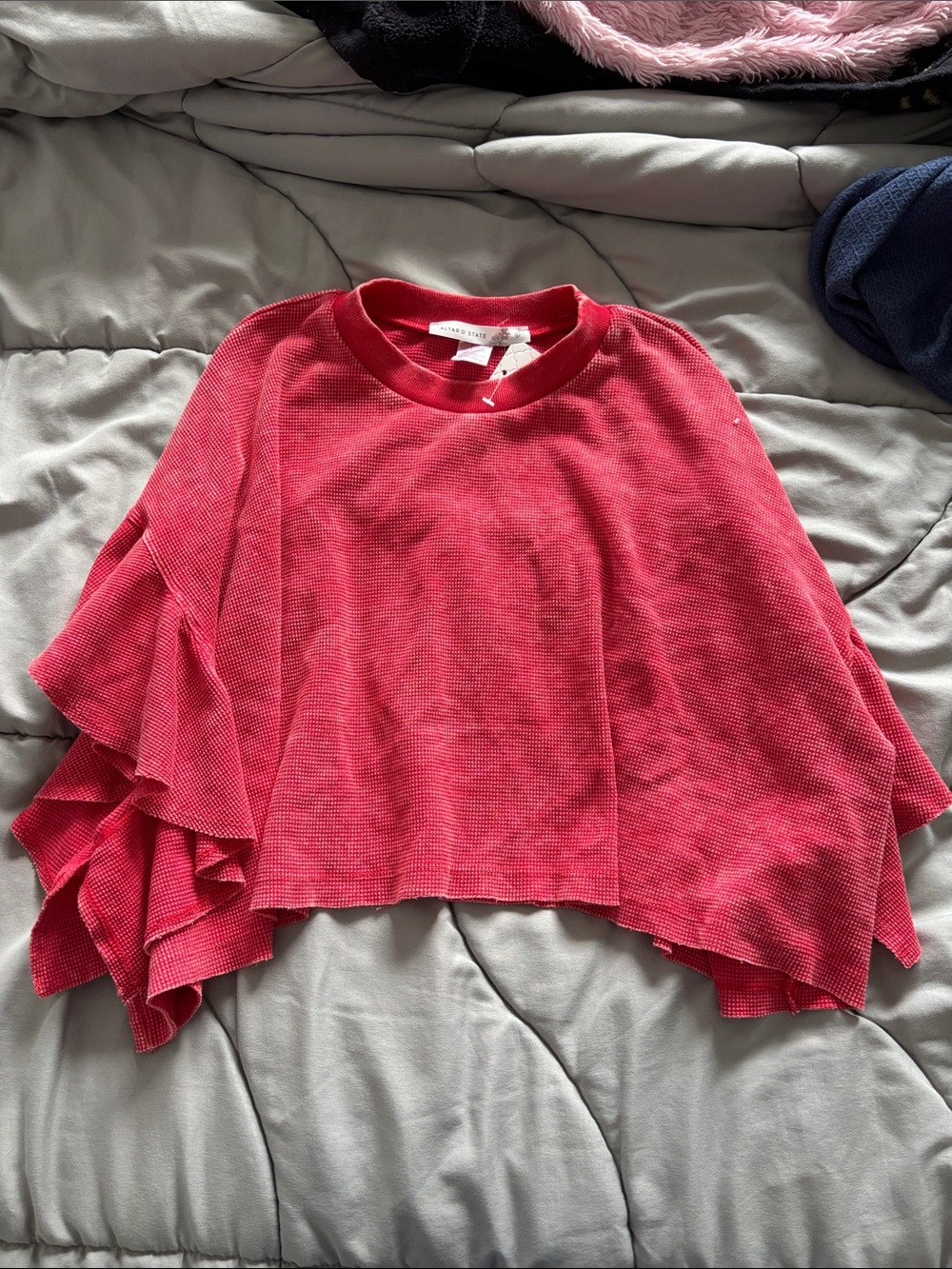 Altar’d state ruffle sleeve shirt